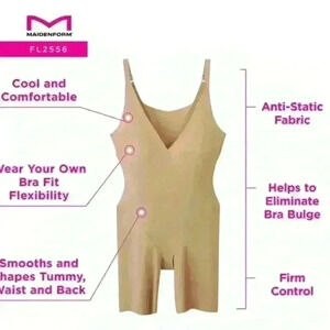 Maidenform Large Open-Bust Body Shaper NWOT Item# B10